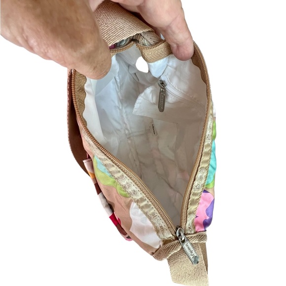 LeSportsac Two Piece Shoulder Cross Body Bag & Coin Purse Pouch Heart Design EUC - Picture 8 of 14